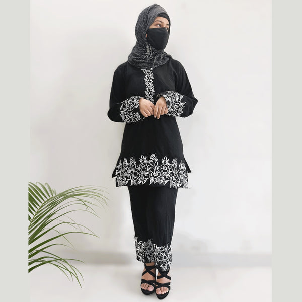 Black (embroidery)  Co-Ord set