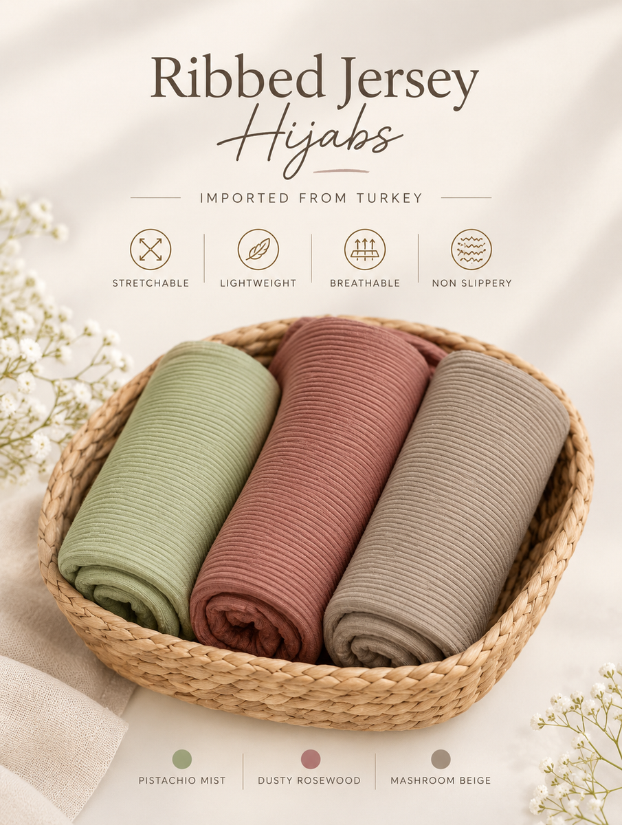 Ribbed Jersey HIjab Combo card A