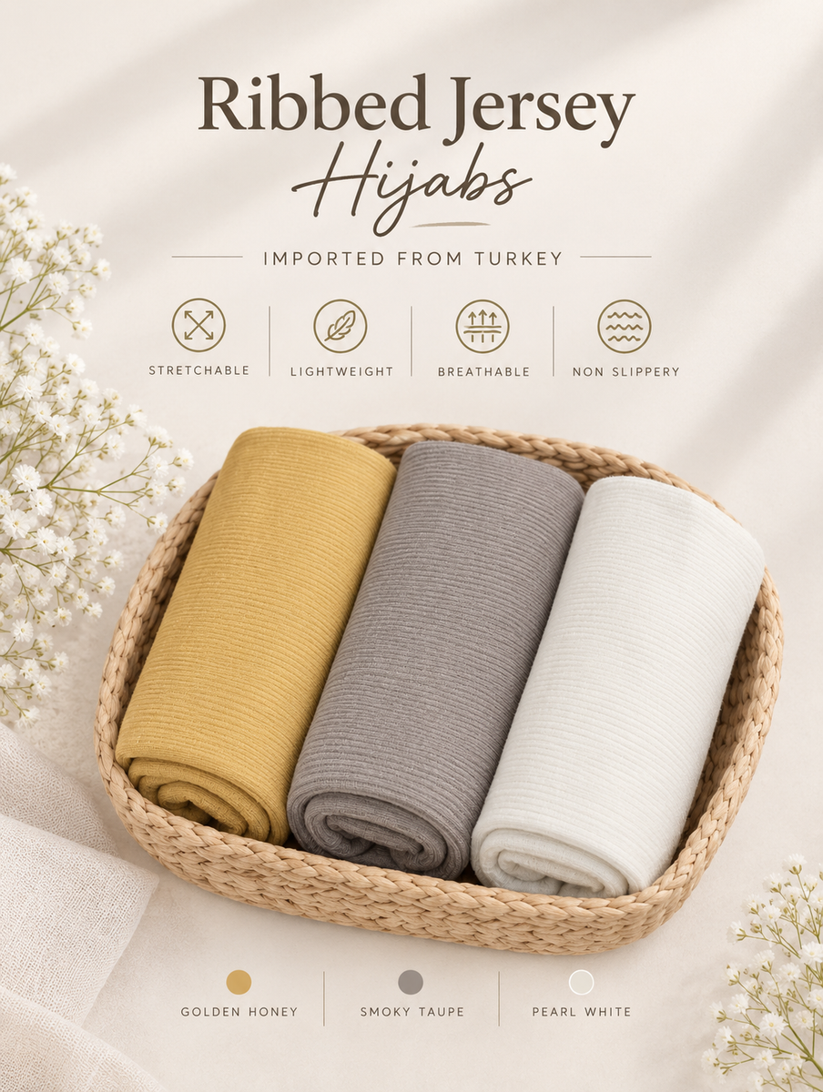 Ribbed Jersey HIjab Combo card C