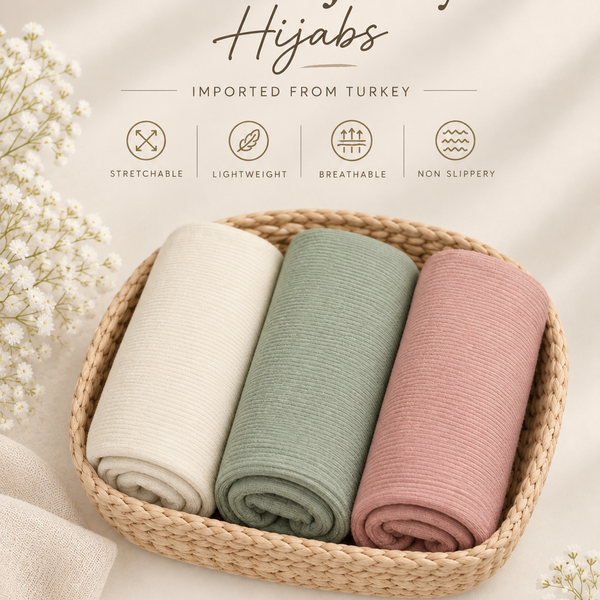 Ribbed Jersey HIjab Combo card D