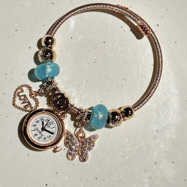 Bracelet Watch-Love and  Butterfly