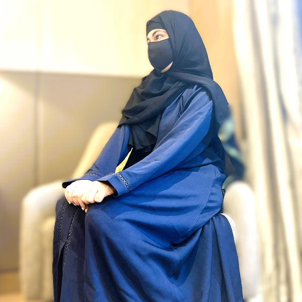 Royal blue Abaya