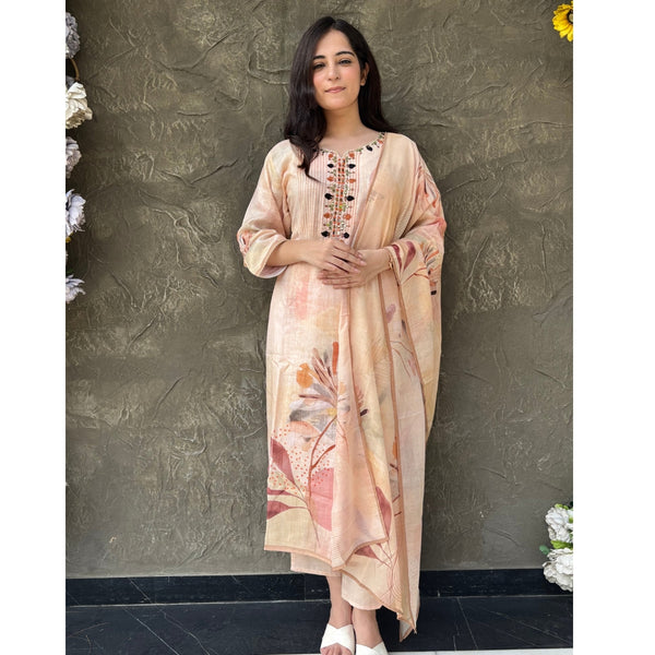 floral printed Cotton suit