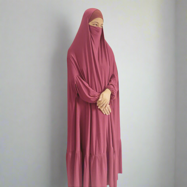 Blush One Piece Jilbab Set