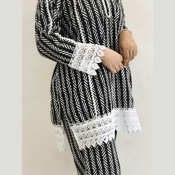 Black and white pattern Co-Ord set