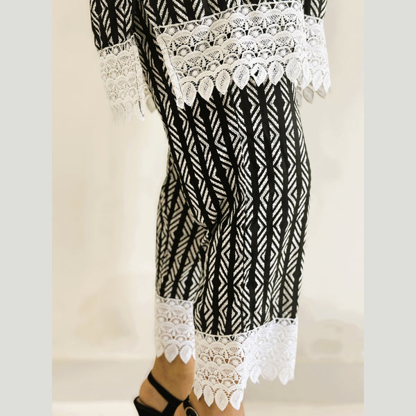 Black and white pattern Co-Ord set