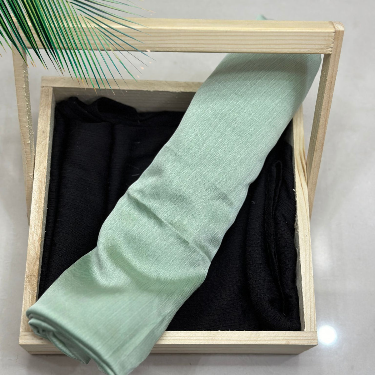 Mint Green Muna Satin Hijab