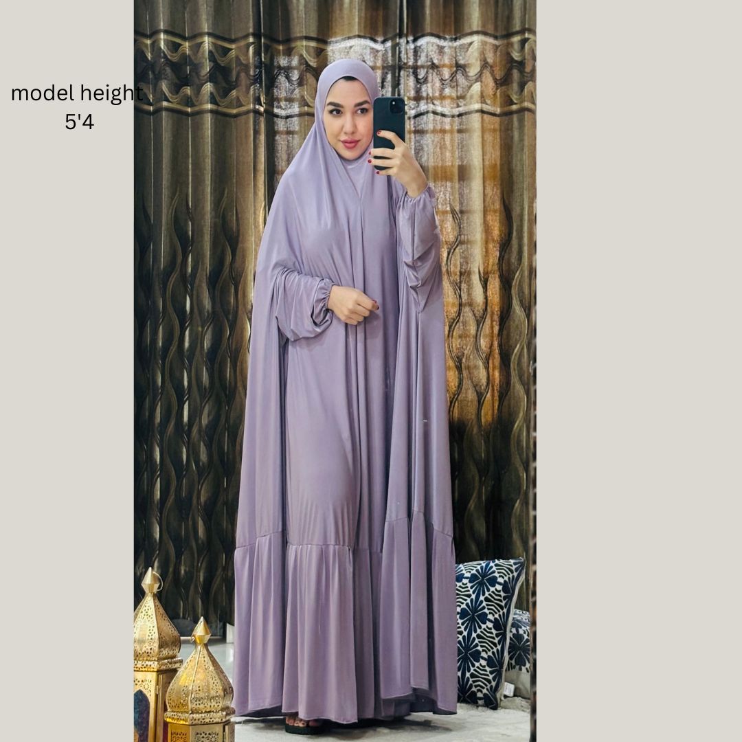 Lavender One Piece Jilbab Set