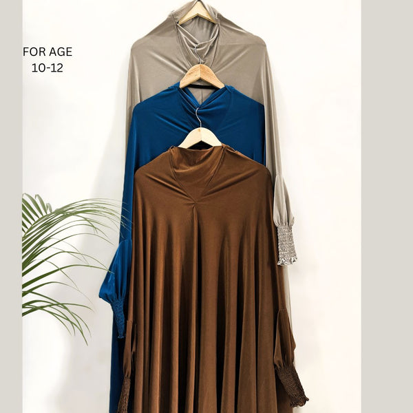 Beige Jilbab Set Age 10-12