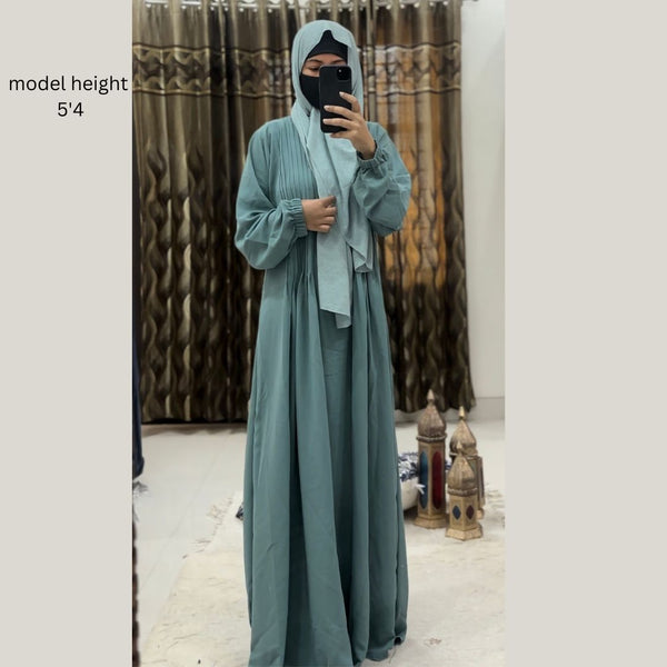 Powder Blue Abaya with matching Hijab