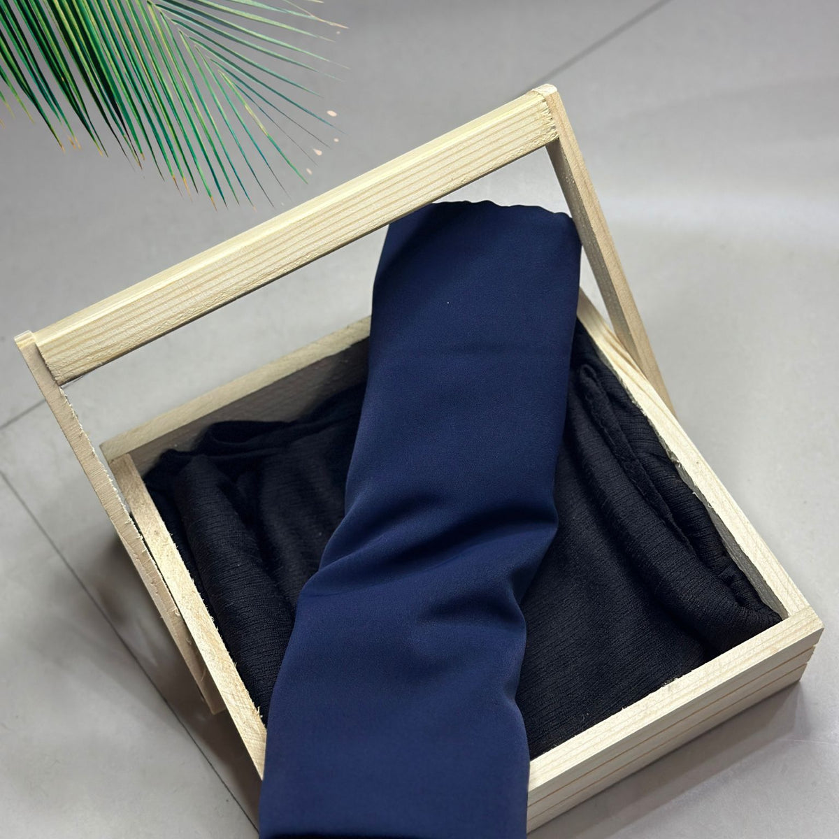 Navy Blue Medina Chiffon Hijab