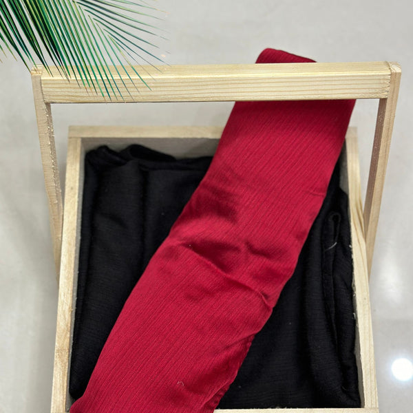 Red Muna Satin Hijab